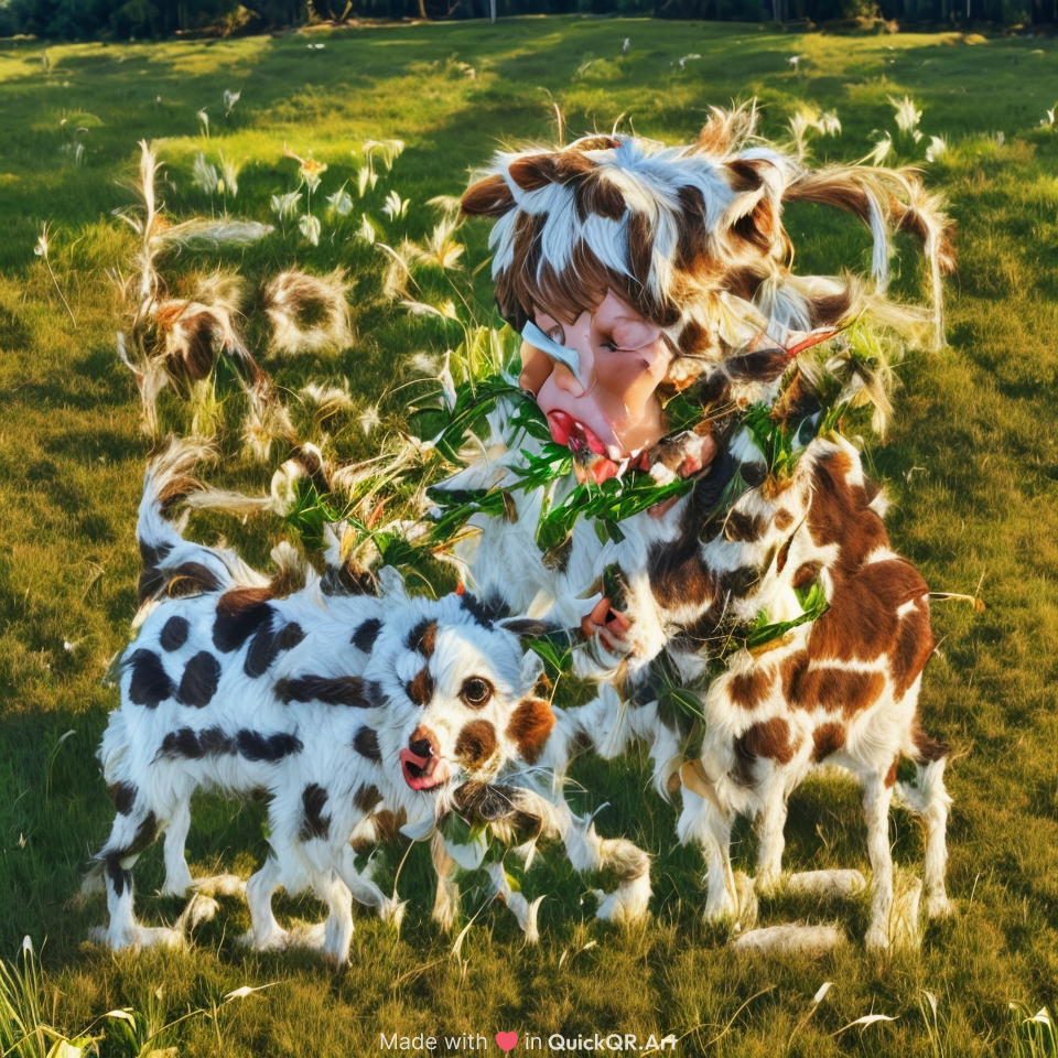 Hource eating grass